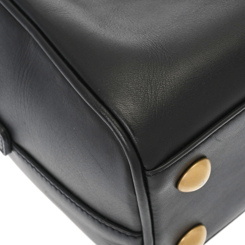 SAINT LAURENT Duffle Bag Black Leather - Picture 8 of 11